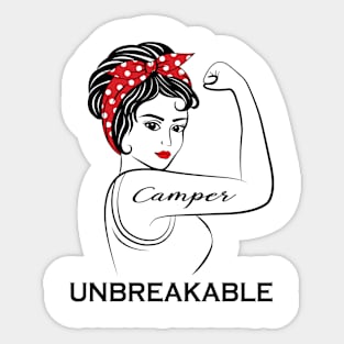 Camper Unbreakable Sticker